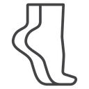 Tiptoe feet icon