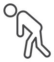 Tired Black Outline icon