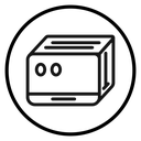 Toaster Circle Badge icon