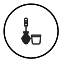 Toilet brush icon