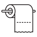 Toilet paper roll icon