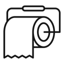 Toilet paper roll icon