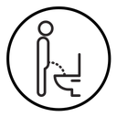 Toilet urinate icon
