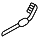 Tooth brush Black Outline icon