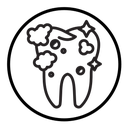 Tooth cleaning icon