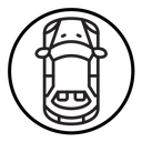 Top view car icon