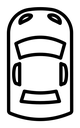 Top view car icon