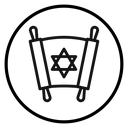Torah Black Outline icon