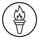 Torch flame icon
