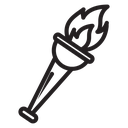 Torch flame icon