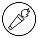 Torch flame icon