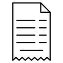 Torn Receipt Slip icon