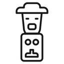 Totem Black Outline icon