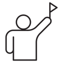 Tour guide icon