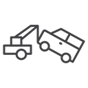 Towed car icon
