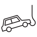 Towed car icon