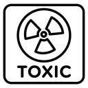Toxic sign icon