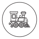 Toy train 2 icon