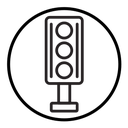 Traffic light icon