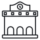 Train station building 3 icon