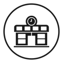 Train station building icon
