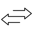 Transfer arrows icon