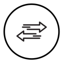 Transfer arrows icon