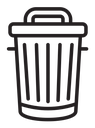 Trash bin icon