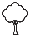 Tree Black Outline icon