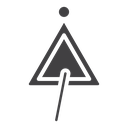 Triangle music icon