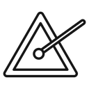 Triangle music icon