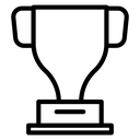 Trophy Black Outline icon