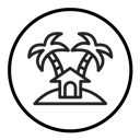 Tropical isle resort icon