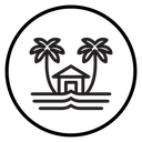 Tropical isle resort icon