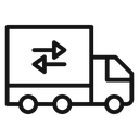 Truck arrow icon