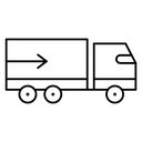 Truck arrow icon