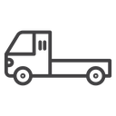 Truck container empty icon