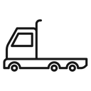 Truck container empty icon