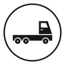 Truck container empty icon