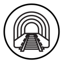 Tunnel mining industry icon