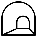 Tunnel vector icon