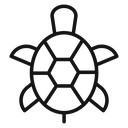 Turtle Black Outline icon