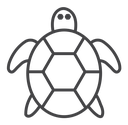 Turtle Black Outline icon
