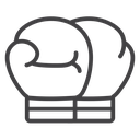 Two boxing gloves icon