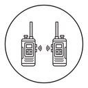 Two way radio icon