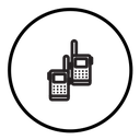 Two way radio icon
