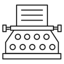 Typewriter icon