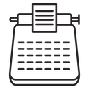 Typewriter icon