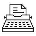 Typewriter icon