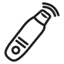 Ultrasonic face skin scrubber icon